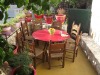 outdoor dining space