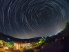 house at night